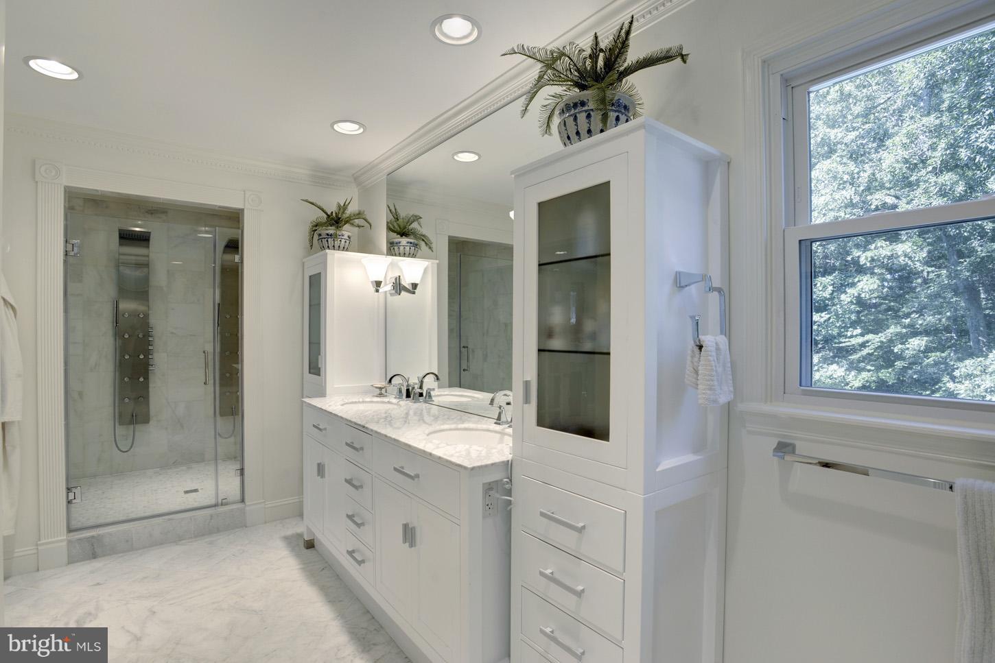 312 Runner Road Great Falls, VA 22066 - Photo 12 of 30 New Master Bath with 2-person Shower, Heated Floor