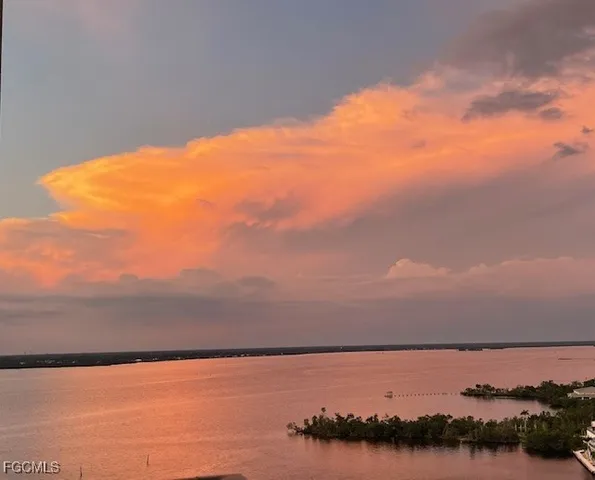 a view of an ocean and beach