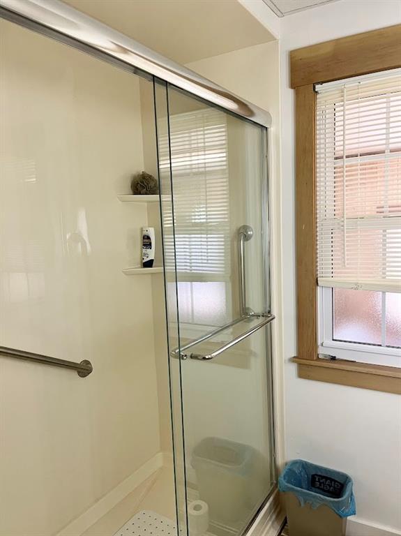 154 Ferncliff Road Rices Landing, PA 15357 - Photo 20 of 23 a bathroom with a shower and a mirror