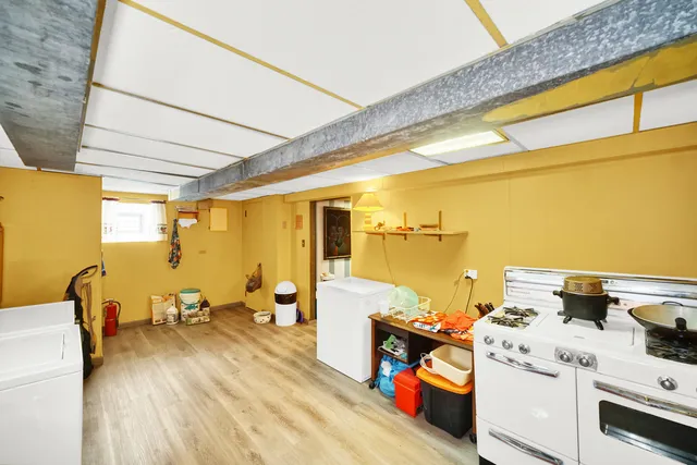 a room with storage and utility