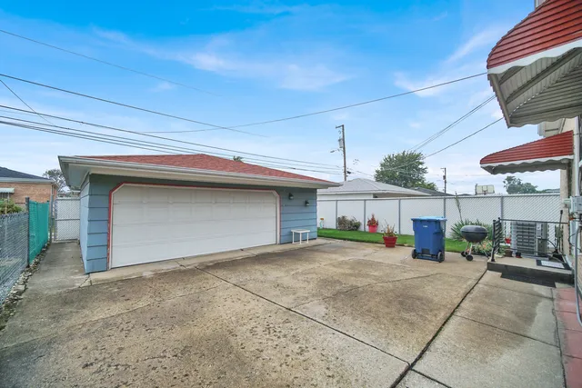a view of a car garage