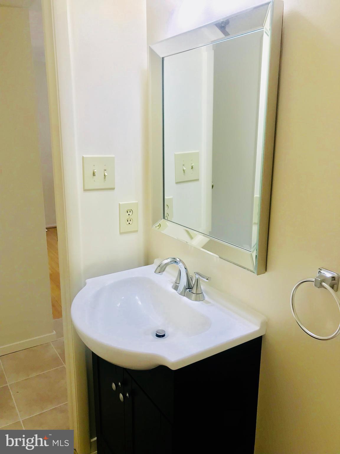 6214 Hillside Road Springfield, VA 22152 - Photo 8 of 22 a bathroom with a sink and a mirror
