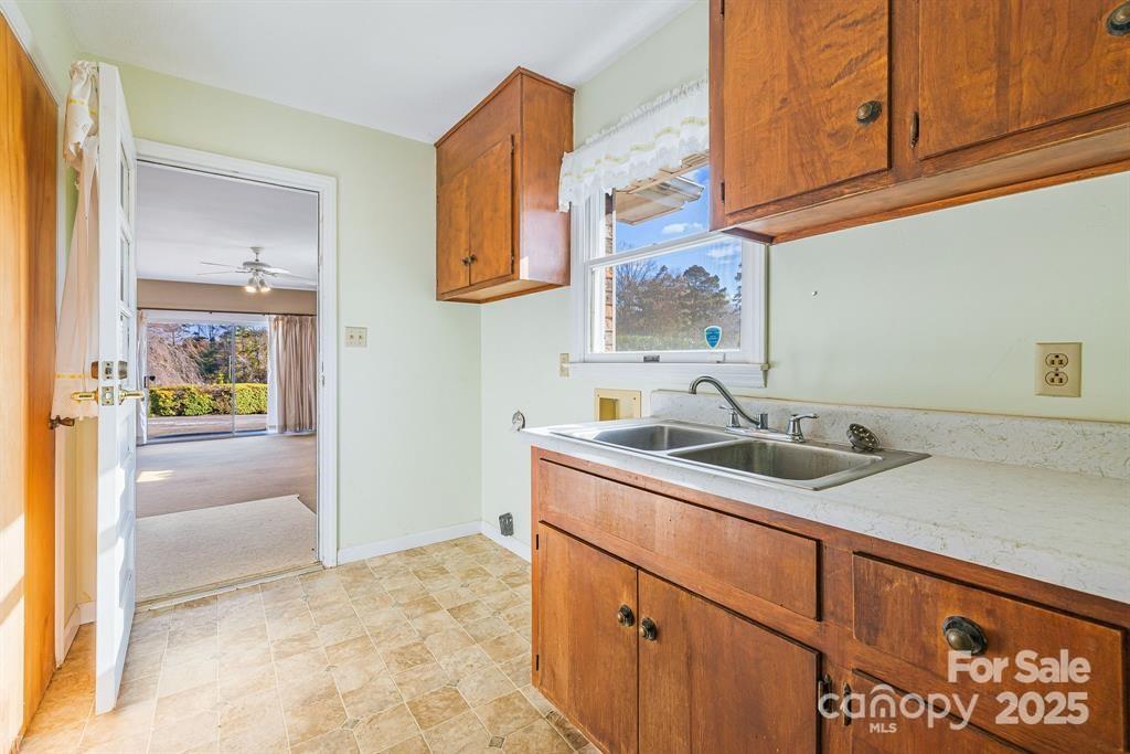 7 Brookshire Road Leicester, NC 28748 - Photo 13 of 40 a kitchen with a sink and cabinets