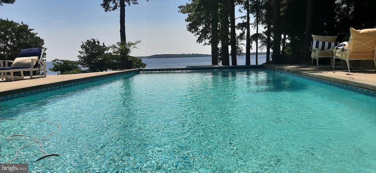 12964 Pine Place Lusby, MD 20657 - Photo 20 of 63 Inground pool with massive bay views