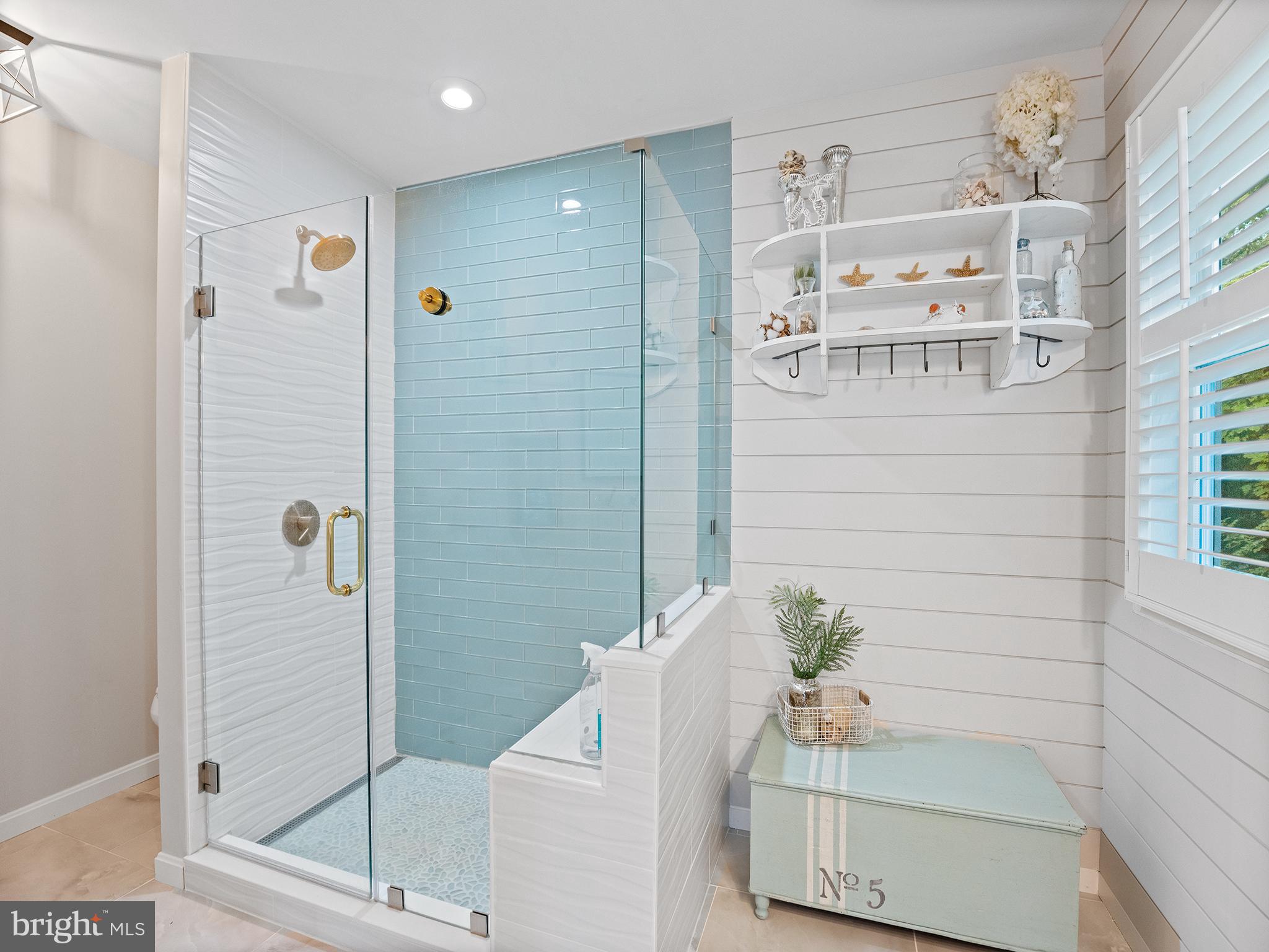 12964 Pine Place Lusby, MD 20657 - Photo 38 of 63 Custom tiled shower with bench.