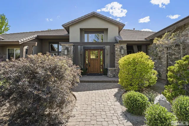 a front view of a house