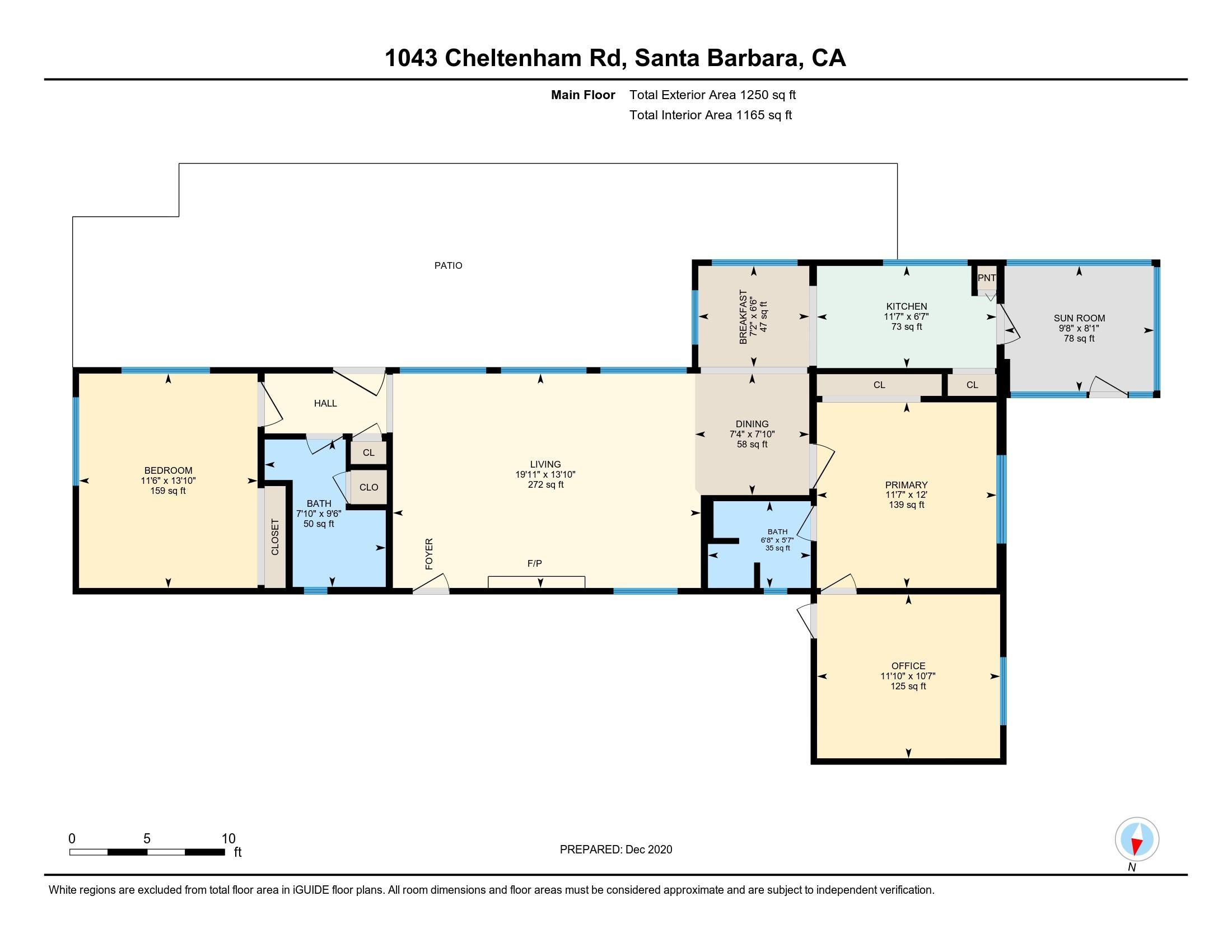 1043 Cheltenham Road Santa Barbara, CA 93105 - Photo 21 of 21 020_Floor Plan