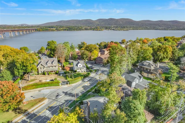 a view of lake with mountain