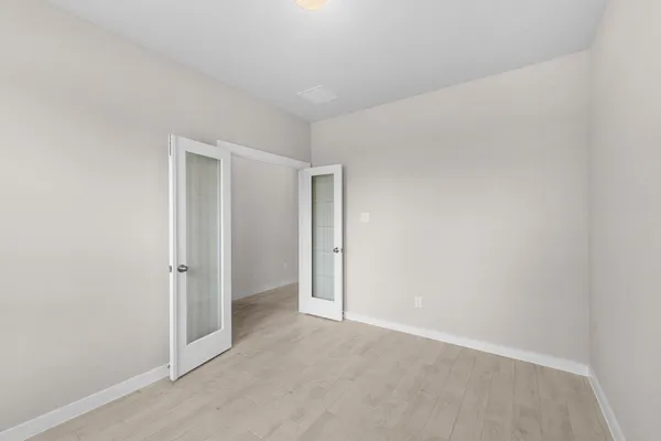 a view of an empty room