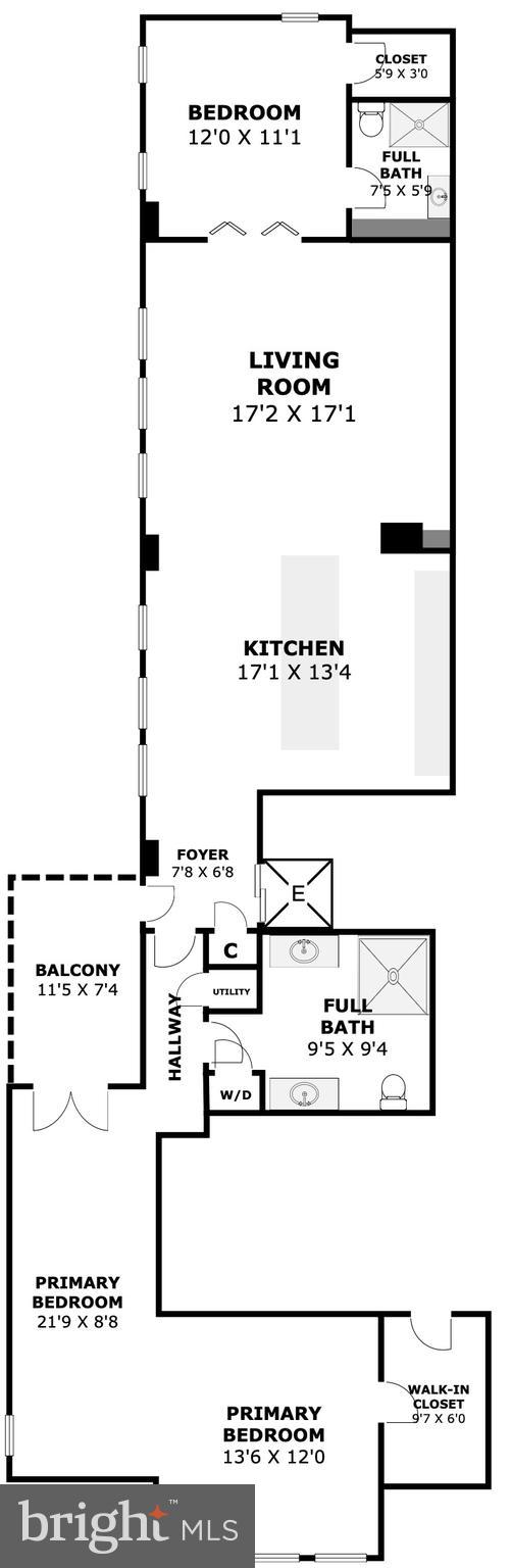 1124 10th Street Northwest, Unit 4B Washington, DC 20001 - Photo 29 of 29 1124 10th Street NW Floor Plan