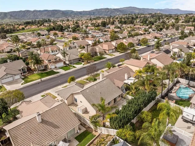 a view of city and mountain