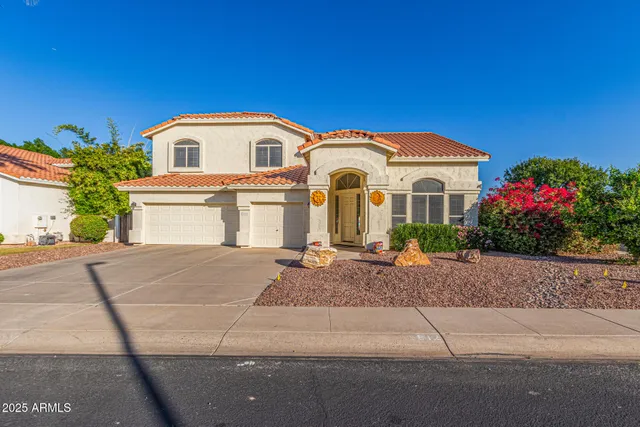a front view of a house