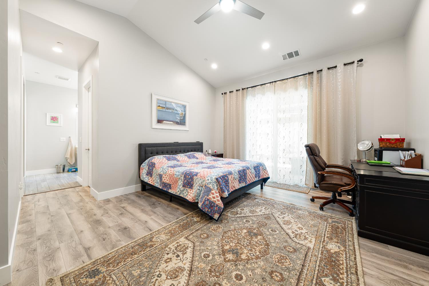 3629 Chelsea Road Cameron Park, CA 95682 - Photo 20 of 44 a bedroom with a bed window and a desk