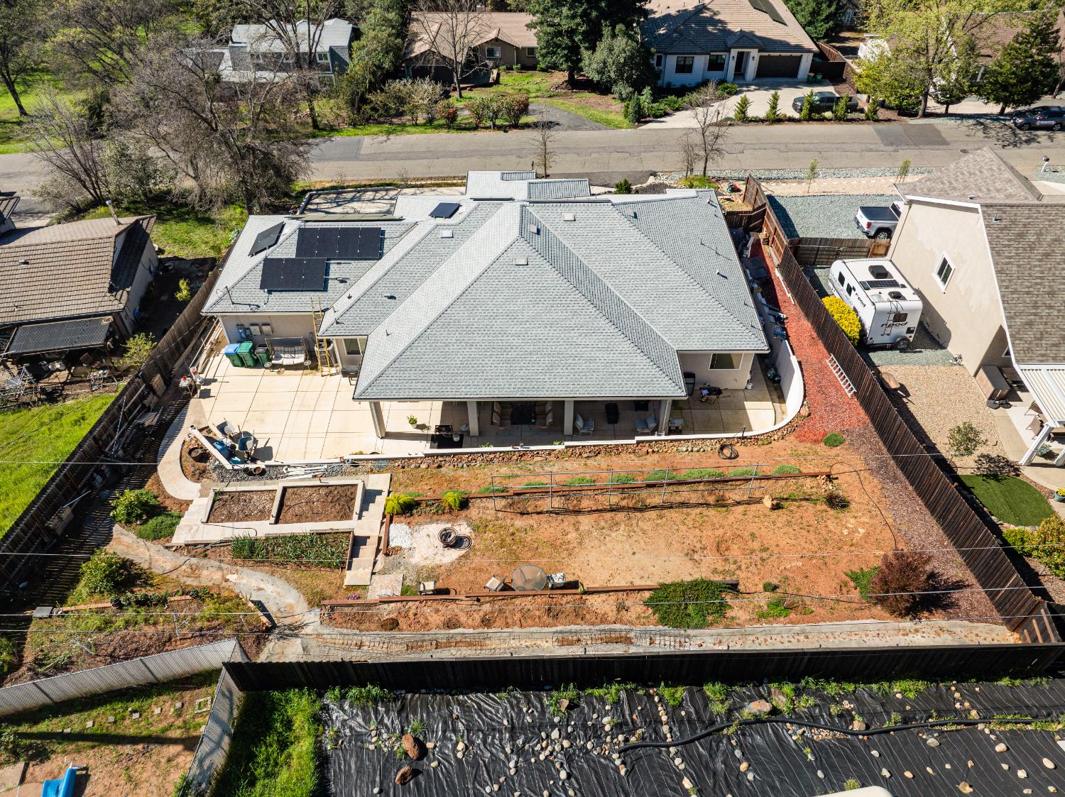 3629 Chelsea Road Cameron Park, CA 95682 - Photo 41 of 44 an aerial view of a house with a ocean view