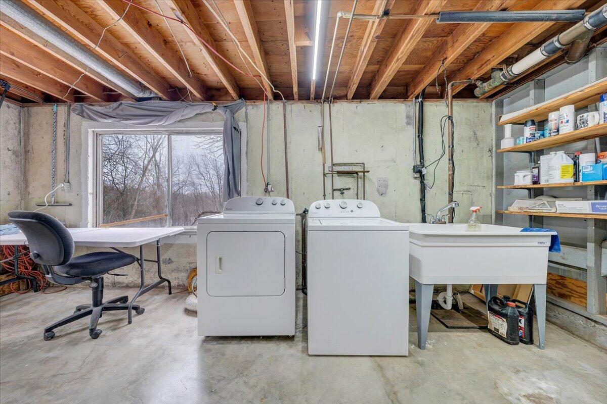 4644 Desi Road Northwest Roanoke, VA 24017 - Photo 19 of 24 a view of a storage & utility room with washer and dryer