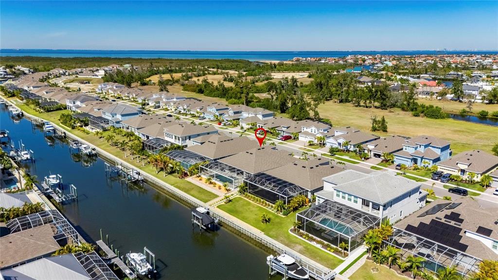 994 Signet Drive Apollo Beach, FL 33572 - Photo 86 of 98 an aerial view of a city with ocean view