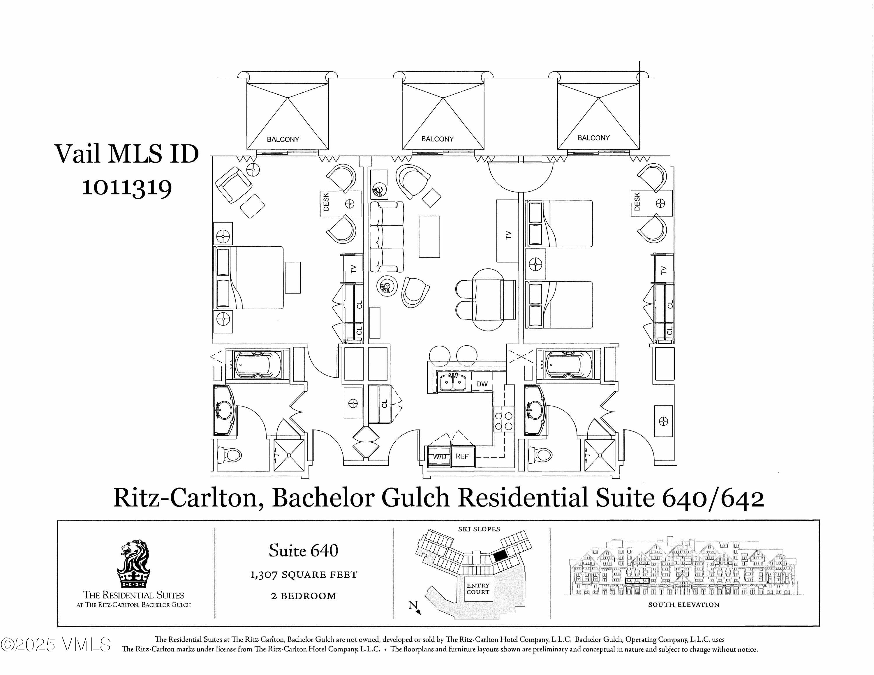 130 Daybreak Ridge Road, Unit HS640 Avon, CO 81620 - Photo 54 of 54 RITZ-RES-SUITE-640-642-FLOOR-PLAN