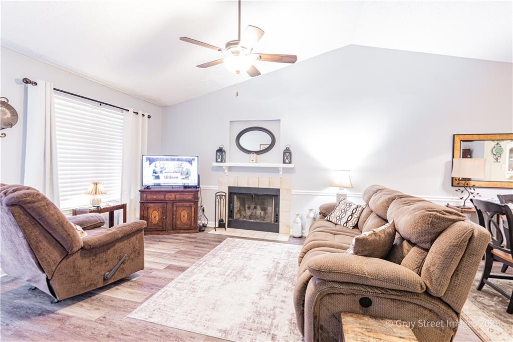 2019 Shields Road, Unit 8 Dalton, GA 30720 - Photo 2 of 17 a living room with furniture and a fireplace
