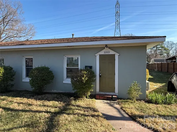 a front view of a house