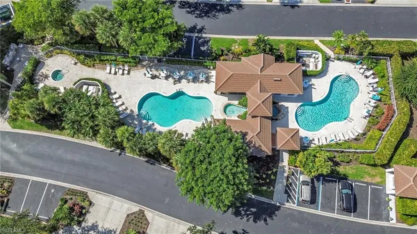 an aerial view of a house having outdoor space