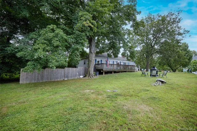 a house view with a garden space