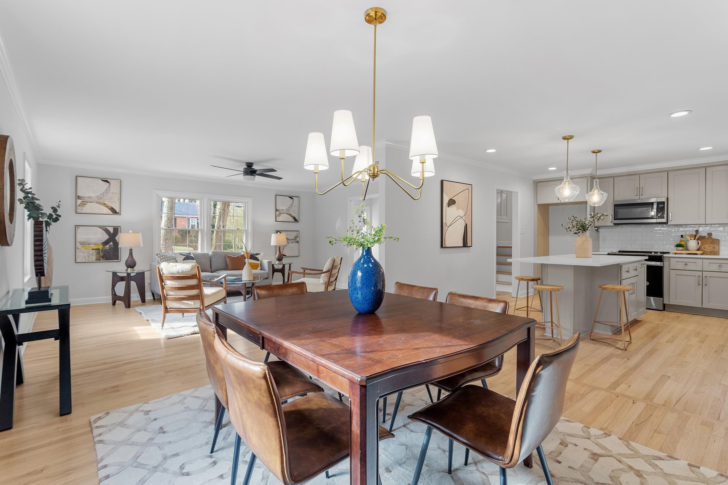 2906 Buckingham Road Durham, NC 27707 - Photo 11 of 34 a view of a dining room and livingroom