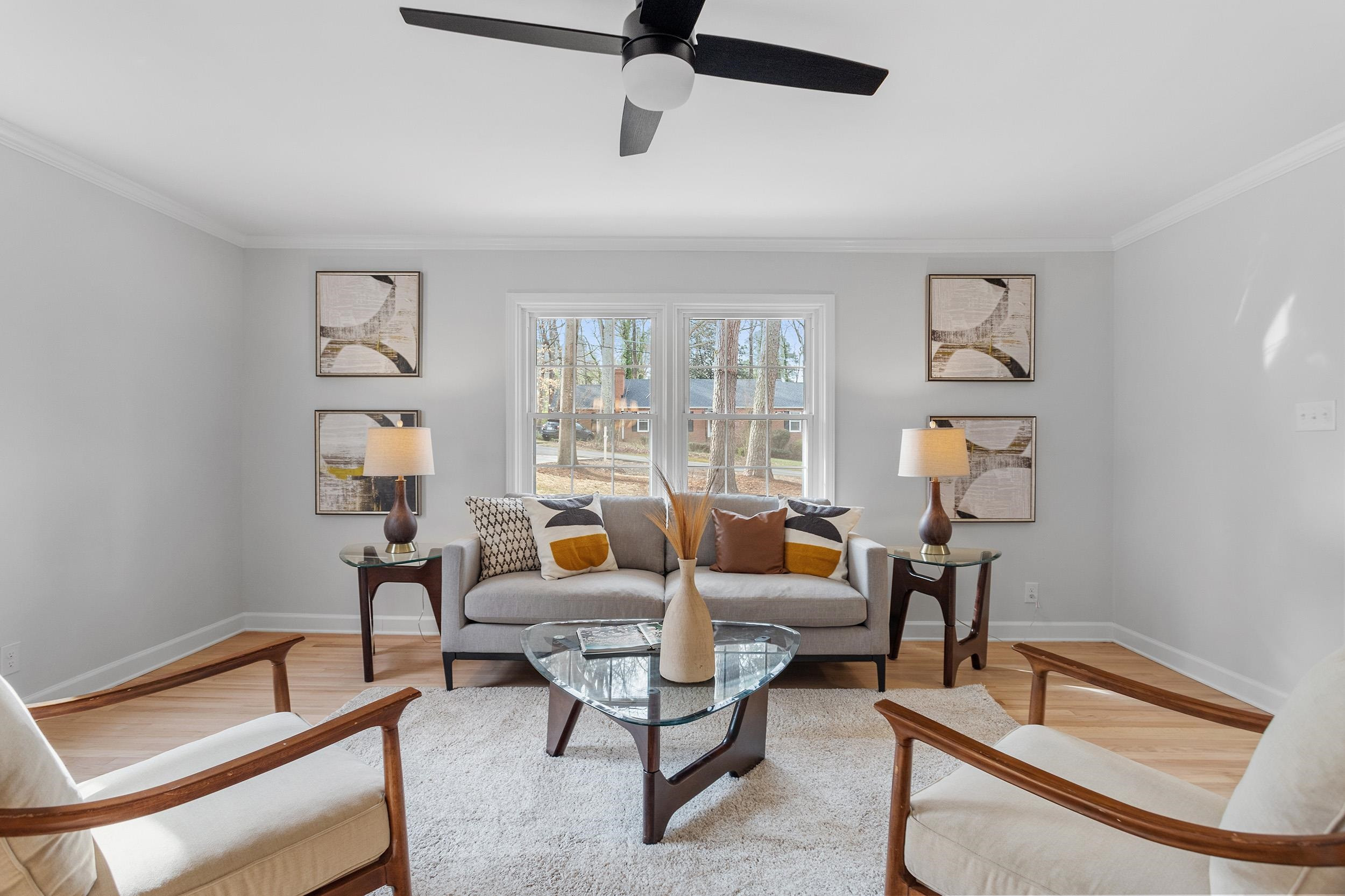 2906 Buckingham Road Durham, NC 27707 - Photo 7 of 34 a living room with furniture and a window
