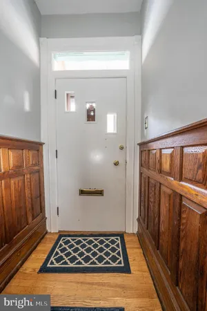 a view of a utility room with closet
