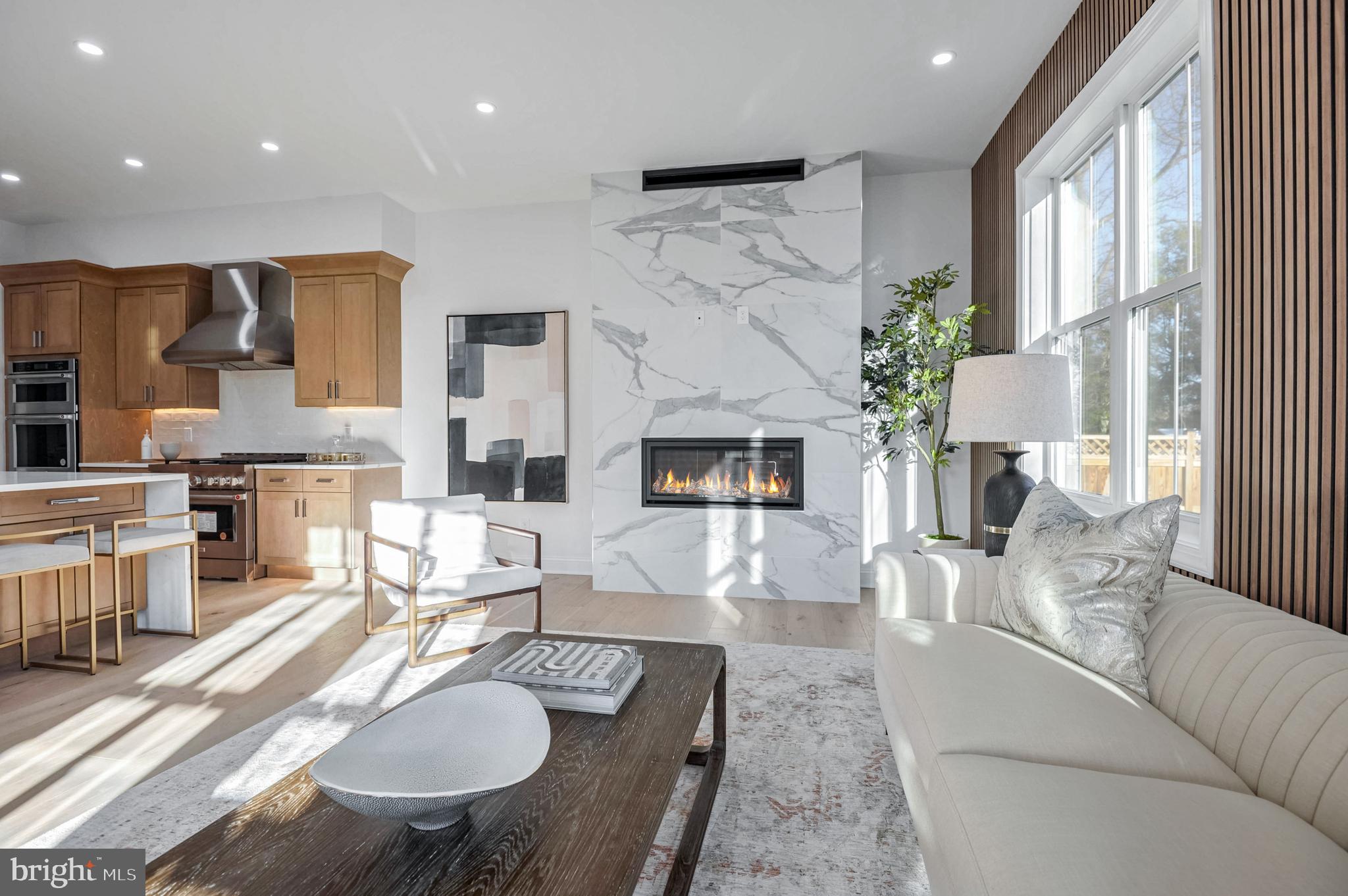 1809 Shenandoah Road Alexandria, VA 22308 - Photo 12 of 77 Gas Fireplace with Large Format Porcelain Tile