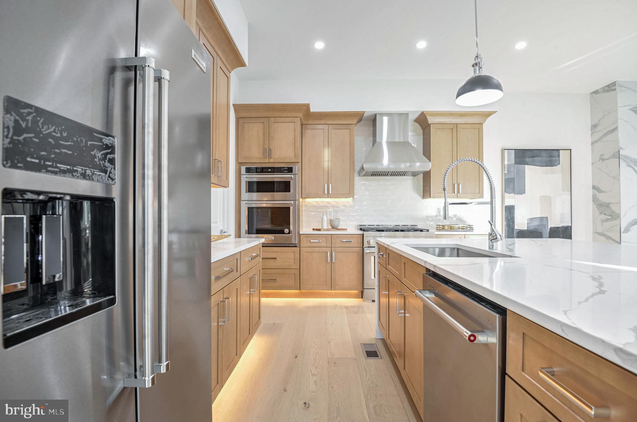 1809 Shenandoah Road Alexandria, VA 22308 - Photo 19 of 77 Toe Kick Lights. White Oak Floors on Each Level.