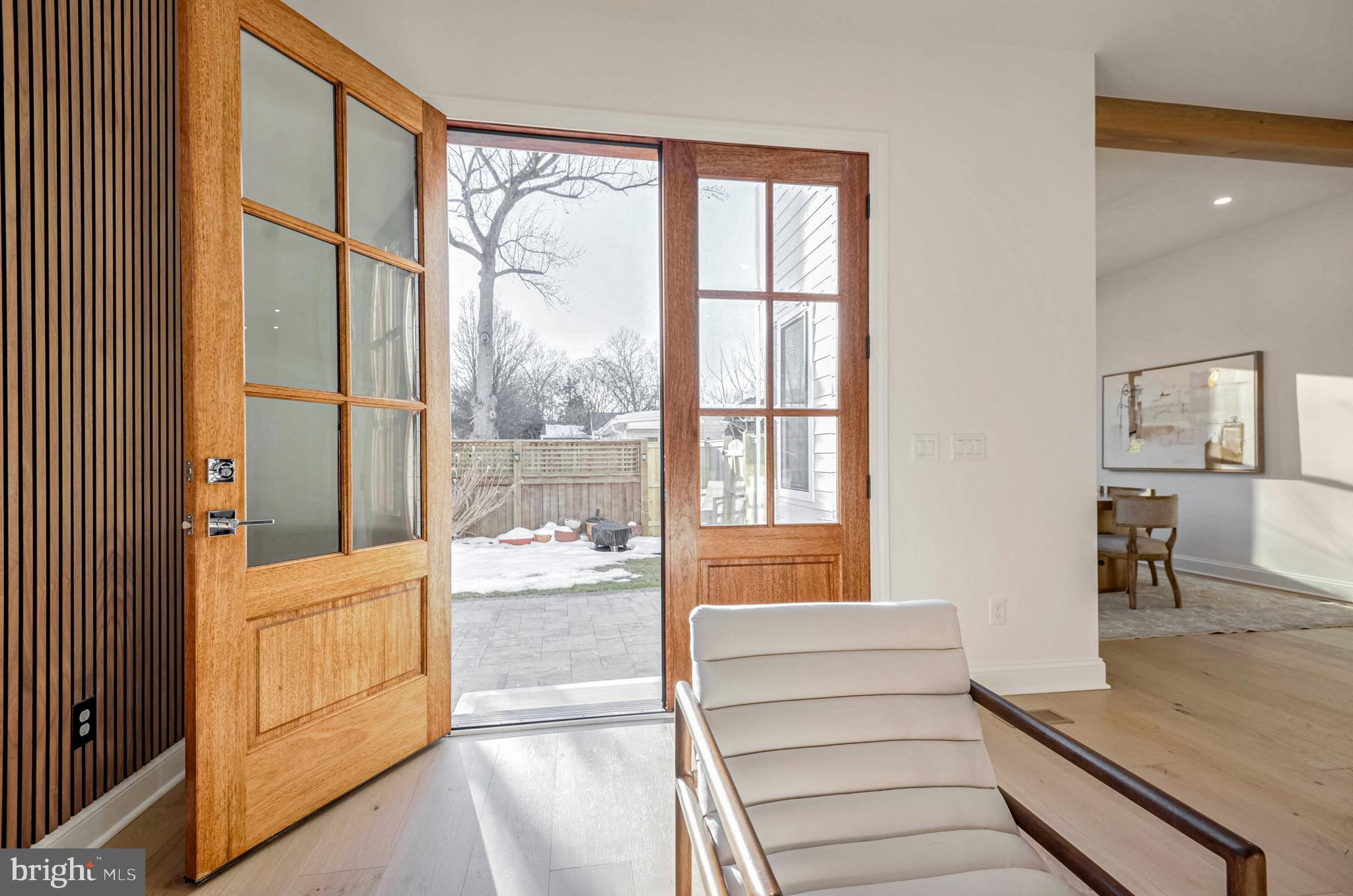 1809 Shenandoah Road Alexandria, VA 22308 - Photo 24 of 77 8 Ft Mahogany Double Doors Lead to the Paver Patio