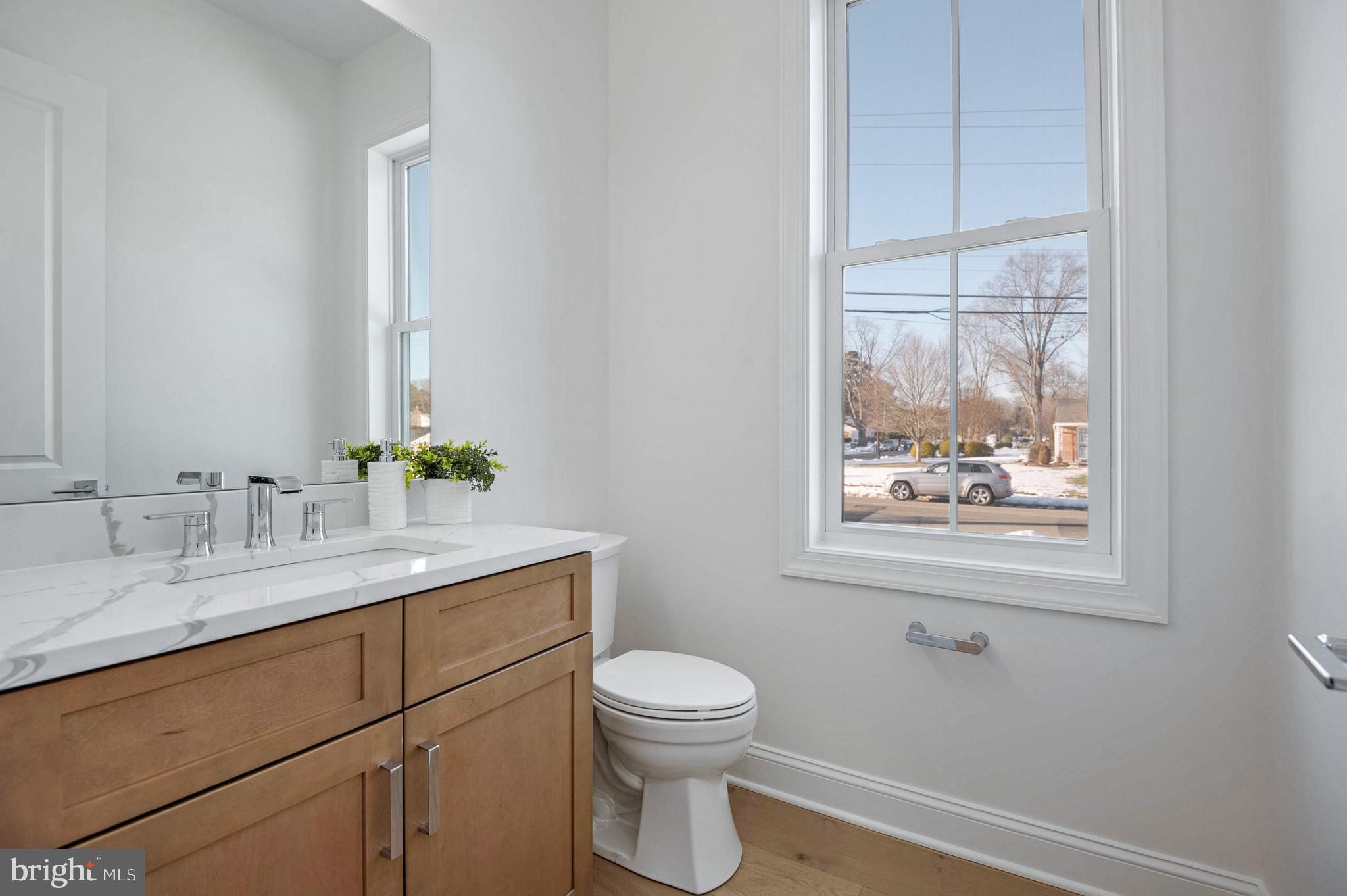 1809 Shenandoah Road Alexandria, VA 22308 - Photo 29 of 77 Main Level Half Bathroom. Quartz Counter.