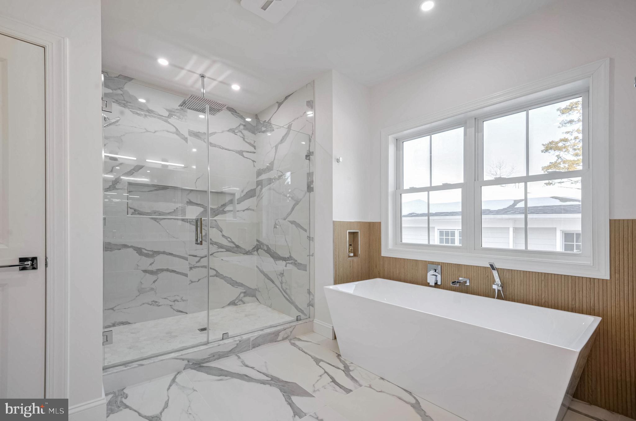 1809 Shenandoah Road Alexandria, VA 22308 - Photo 37 of 77 Free Standing Soaking Tub. Accent Tile Surround