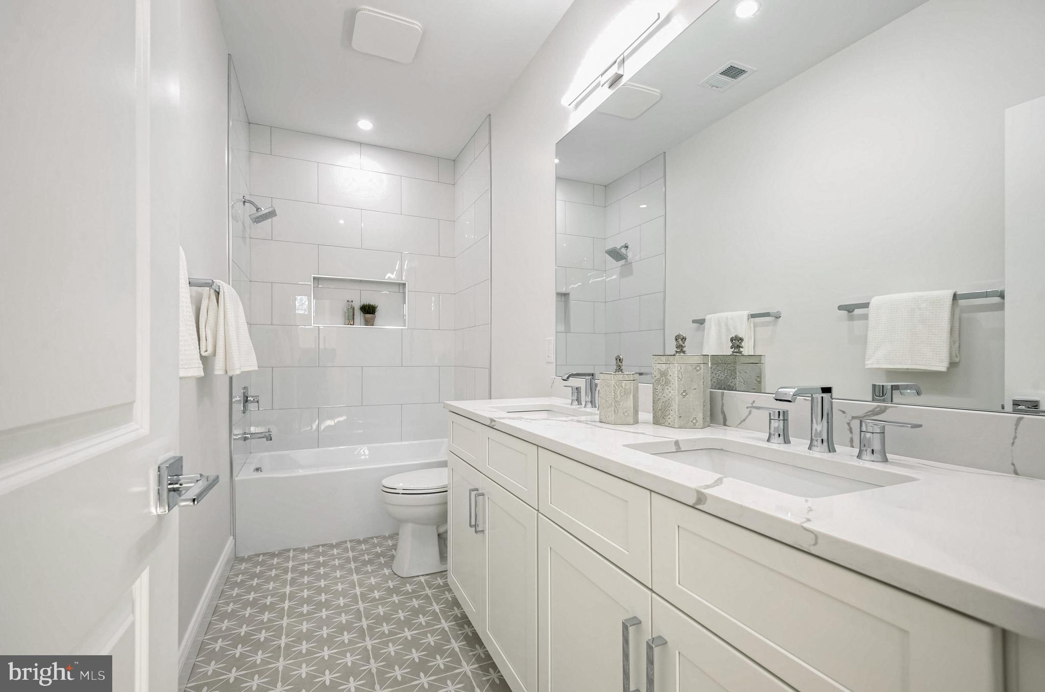1809 Shenandoah Road Alexandria, VA 22308 - Photo 48 of 77 Bathroom 3-Quartz Counter, Dual Sinks, Tile Floor