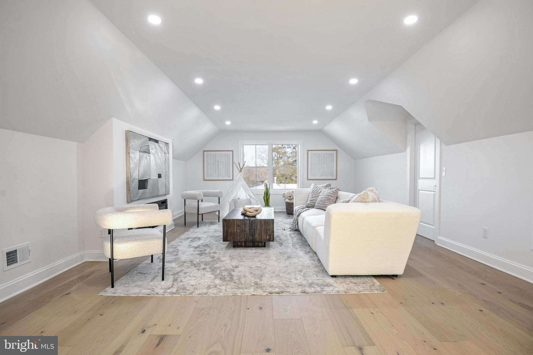 1809 Shenandoah Road Alexandria, VA 22308 - Photo 52 of 77 Large Loft Space with White Oak Floor, LED Lights