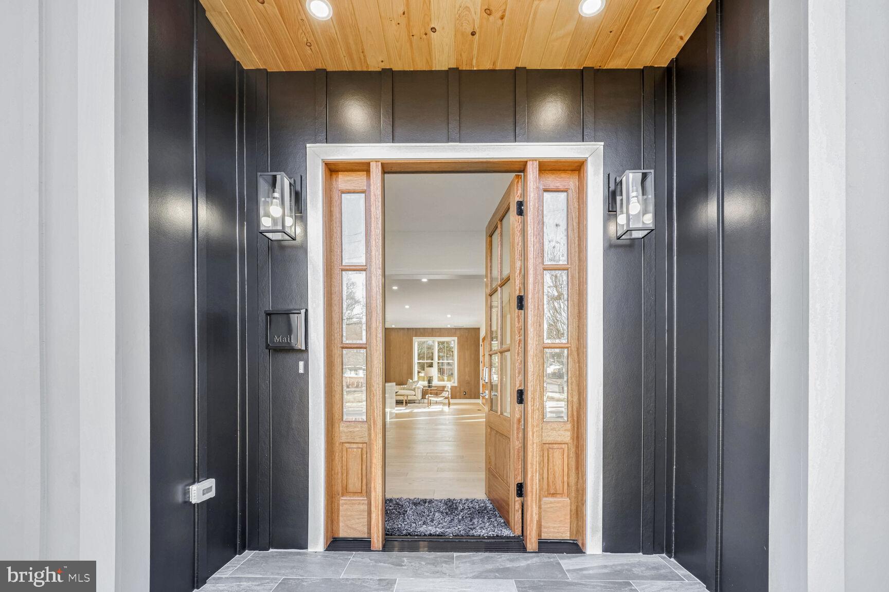 1809 Shenandoah Road Alexandria, VA 22308 - Photo 7 of 77 Welcoming 8 Ft Mahogany Door, Wood Ceiling Accent