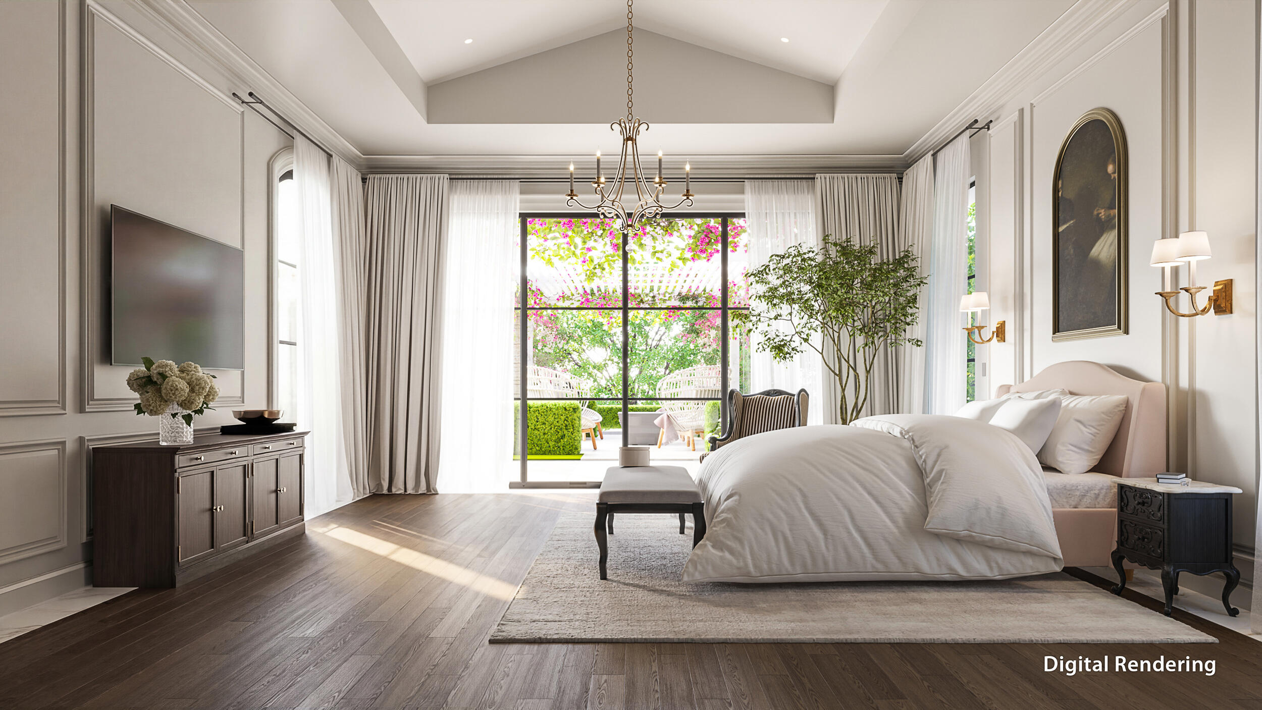 369 Eagle Drive Jupiter, FL 33477 - Photo 9 of 33 a living room with furniture and a chandelier