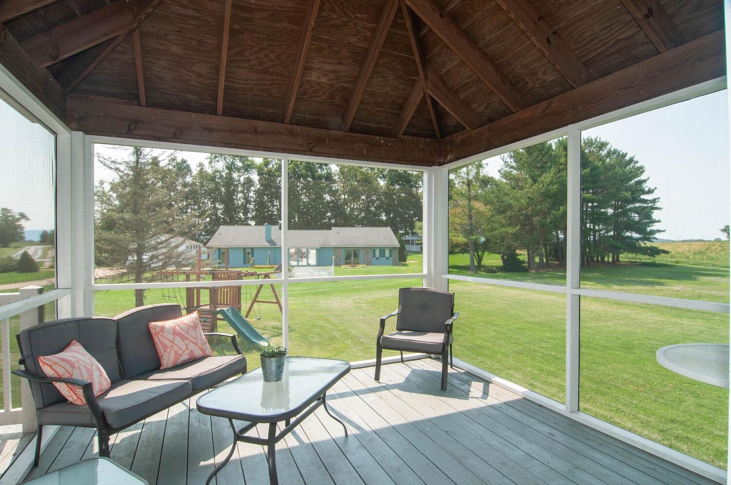 3155 Barterbrook Road Staunton, VA 24401 - Photo 46 of 59 a view of chairs and table in patio with a swimming pool