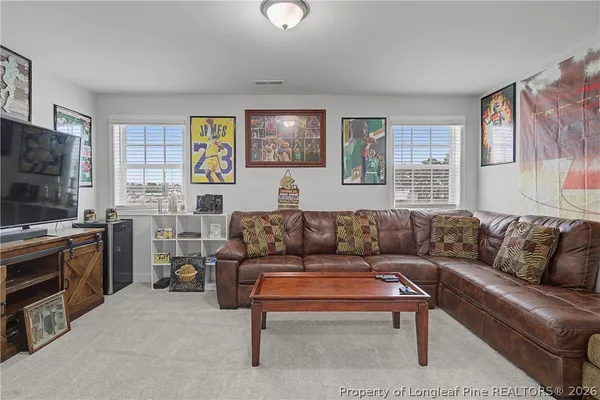 a bedroom with a bed and a tv