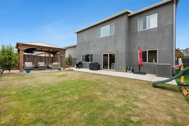 a outdoor living space with furniture