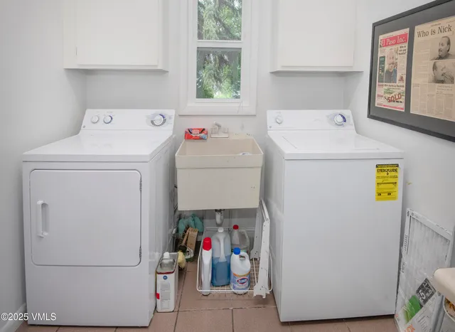 a patio with table and chairs
