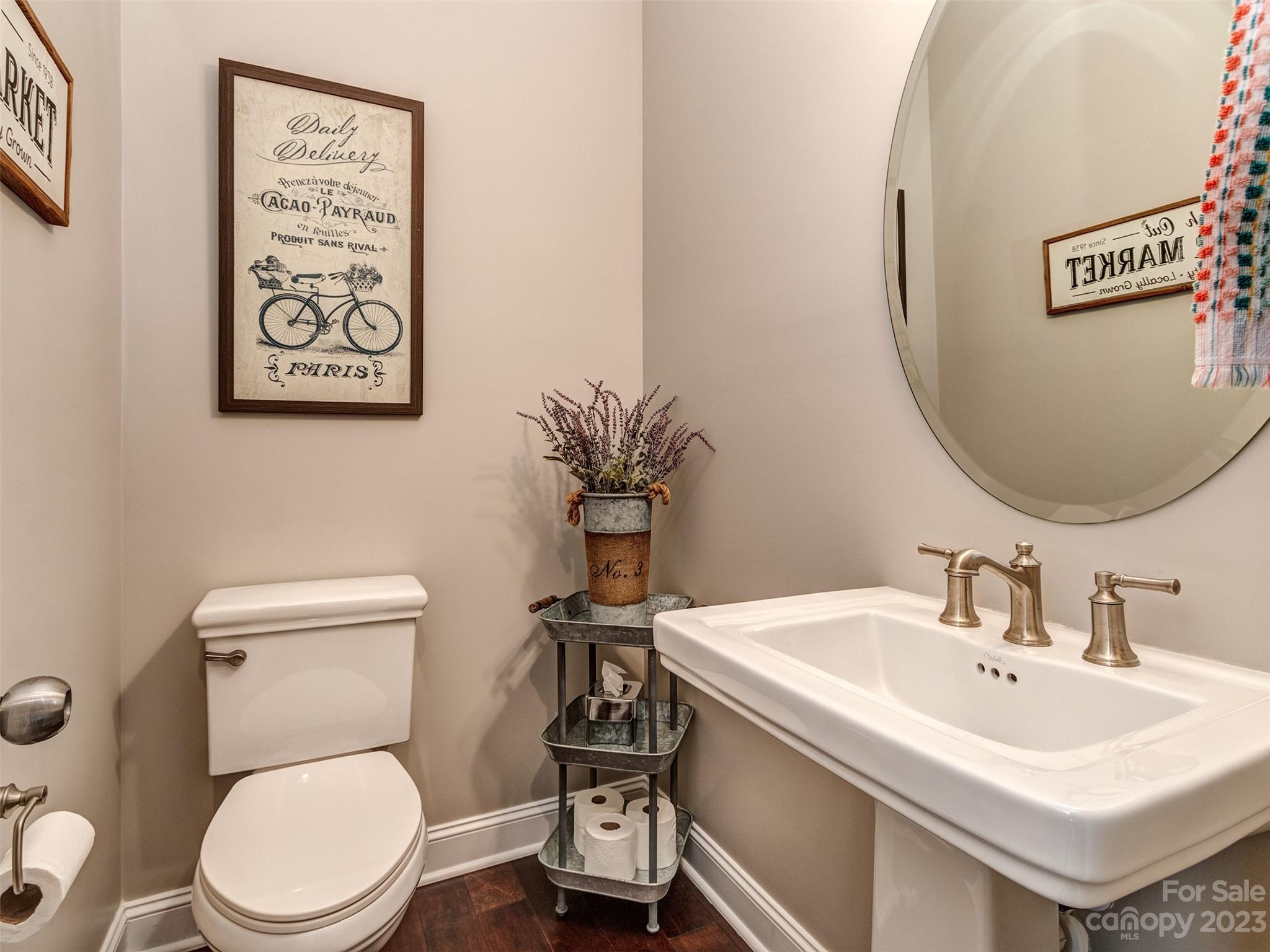 5515 Braddock Ml Way Lancaster, SC 29720 - Photo 17 of 41 a bathroom with a toilet sink and mirror
