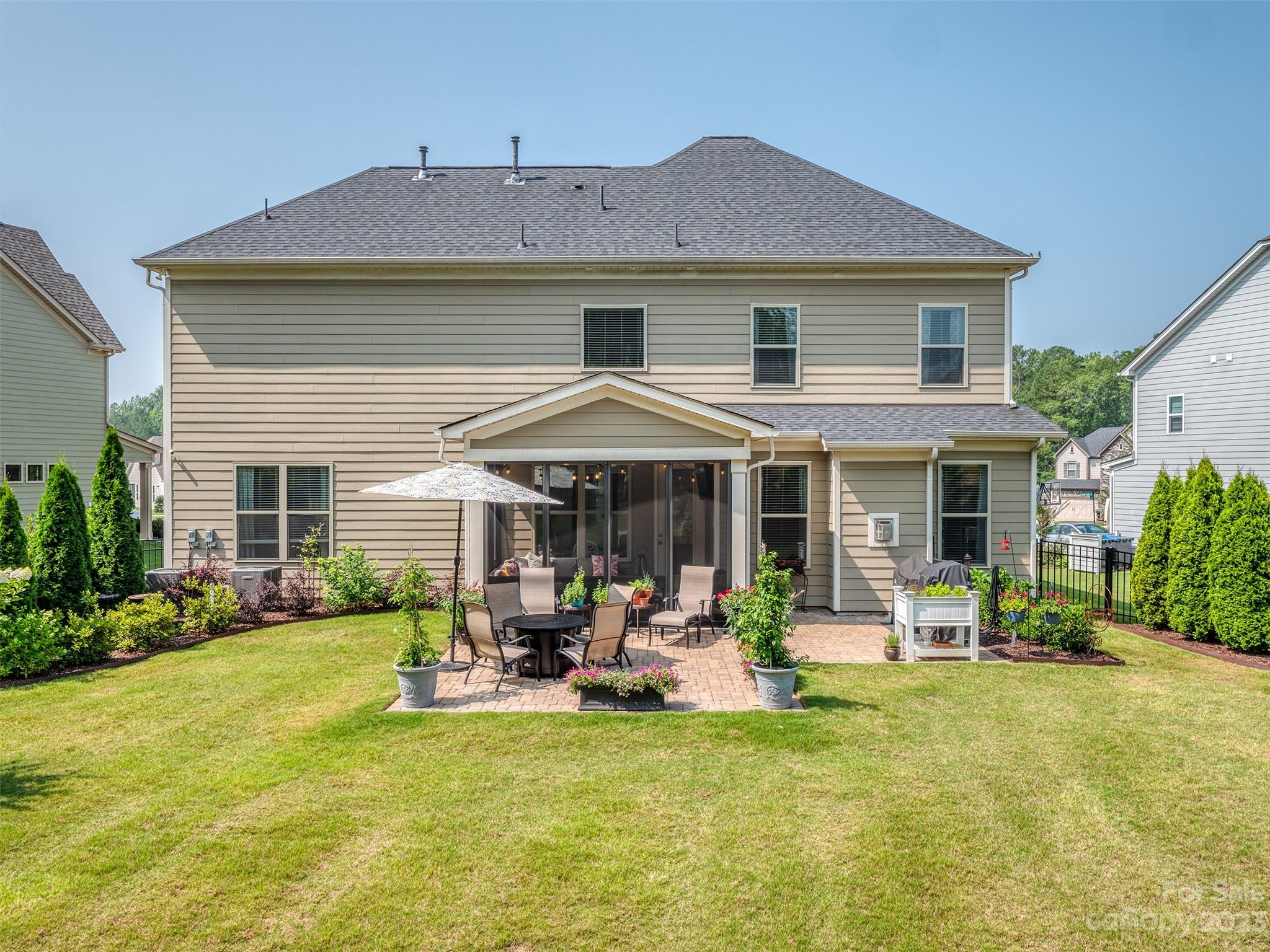 5515 Braddock Ml Way Lancaster, SC 29720 - Photo 34 of 41 a view of a house with a backyard patio and swimming pool
