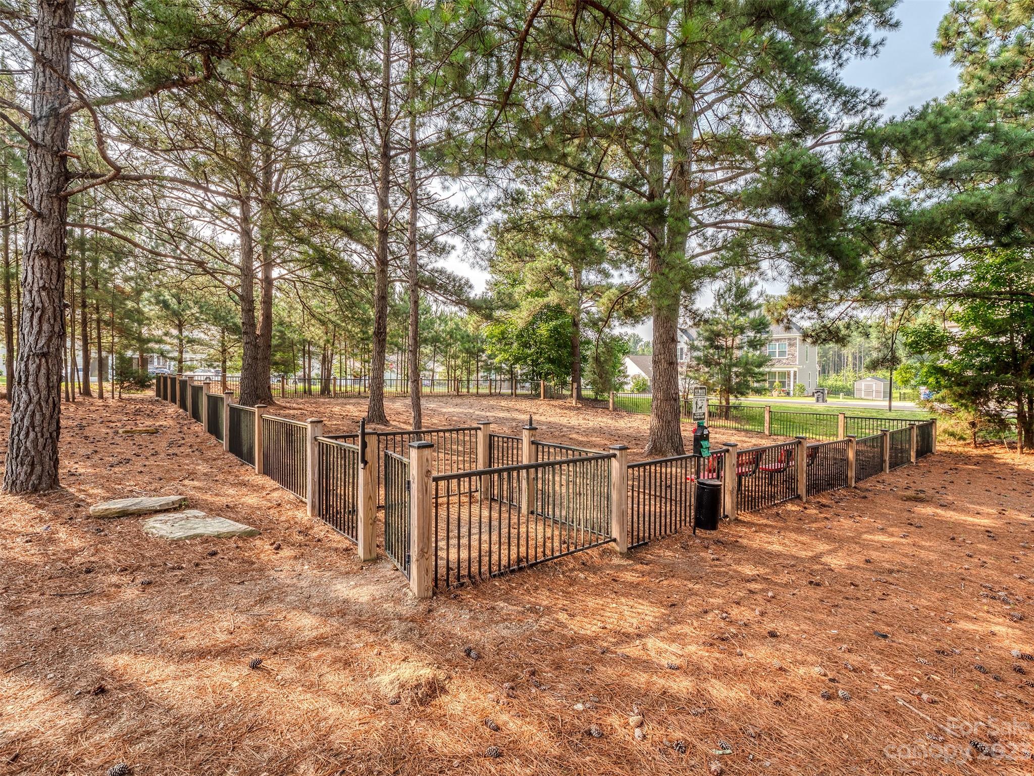5515 Braddock Ml Way Lancaster, SC 29720 - Photo 38 of 41 a view of a backyard with trees and wooden fence