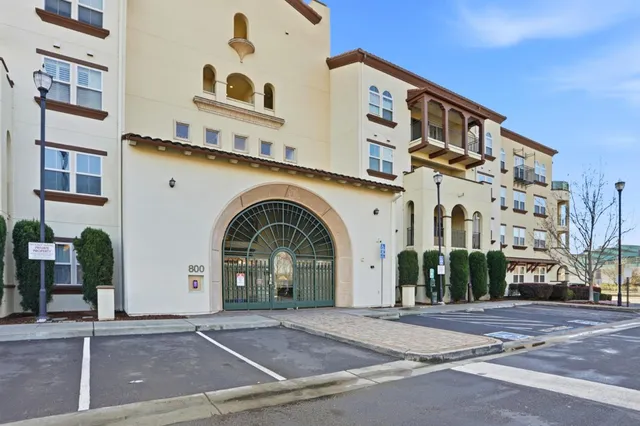 a front view of a building