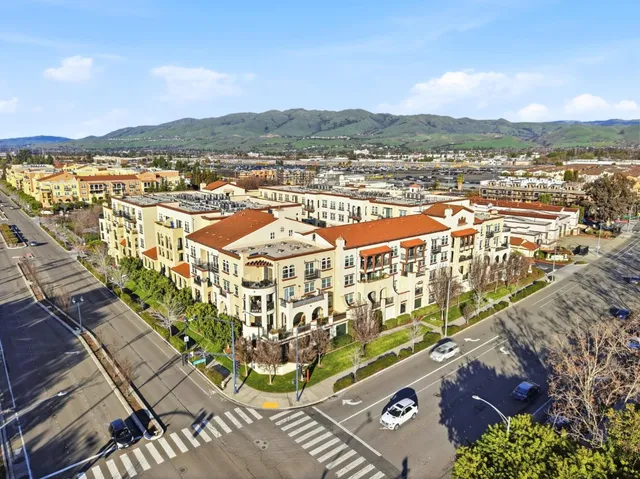 an aerial view of a city