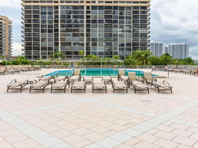 a view of a terrace with seating space