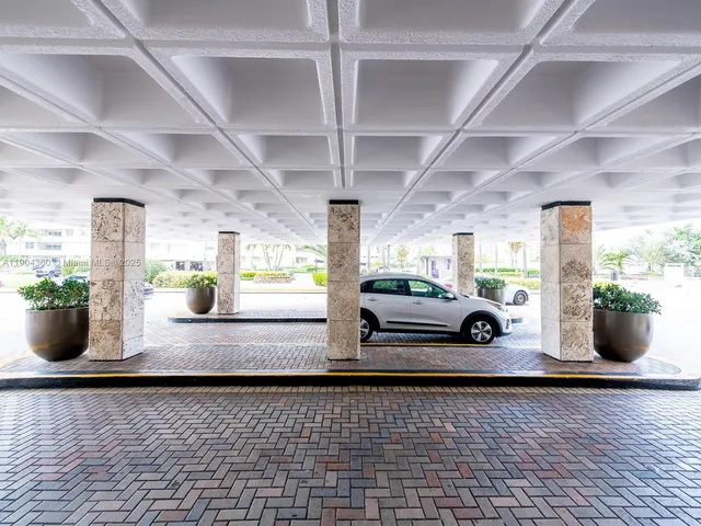 a car parked in front of a building