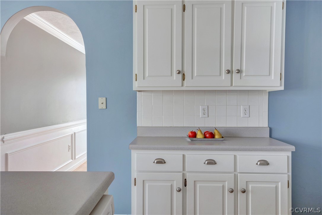 2300 Brookforest Road Midlothian, VA 23112 - Photo 11 of 29 a kitchen with white cabinets and white appliances