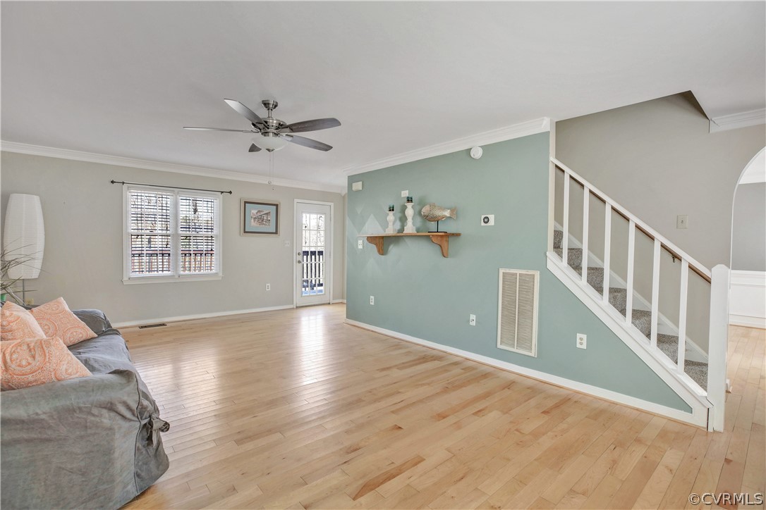 2300 Brookforest Road Midlothian, VA 23112 - Photo 6 of 29 a view of an empty room with window and a ceiling fan